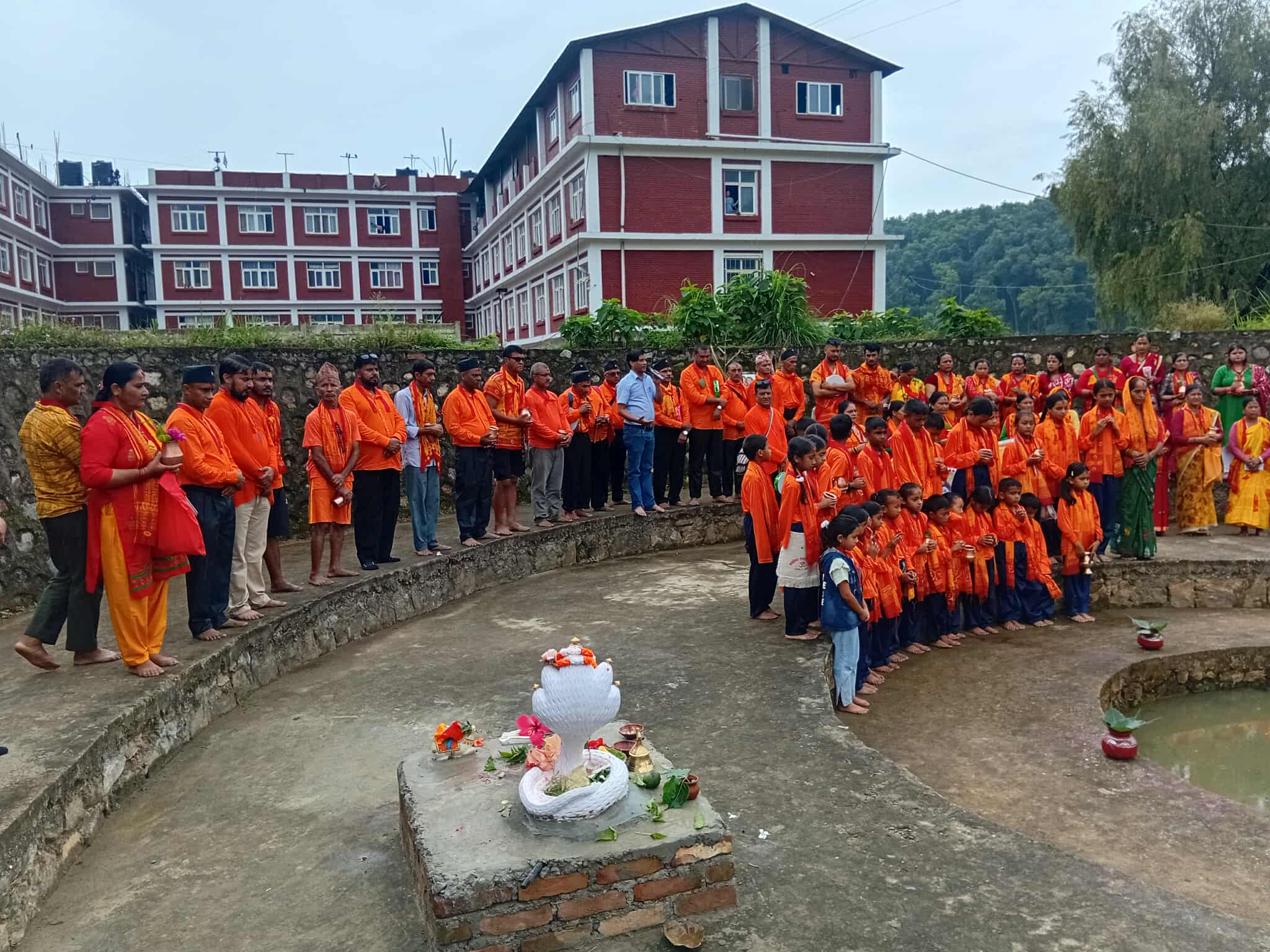 Drinking water distribution to Bolbom Devotees