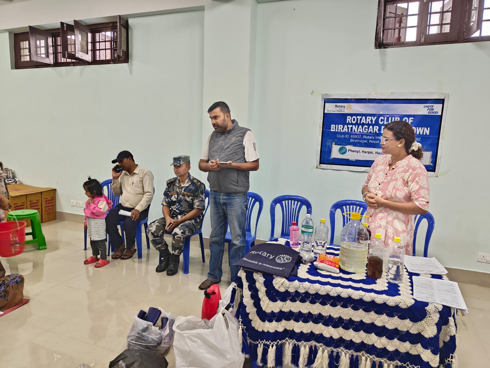 Training for Female Prosoners to make phnyl,harpic