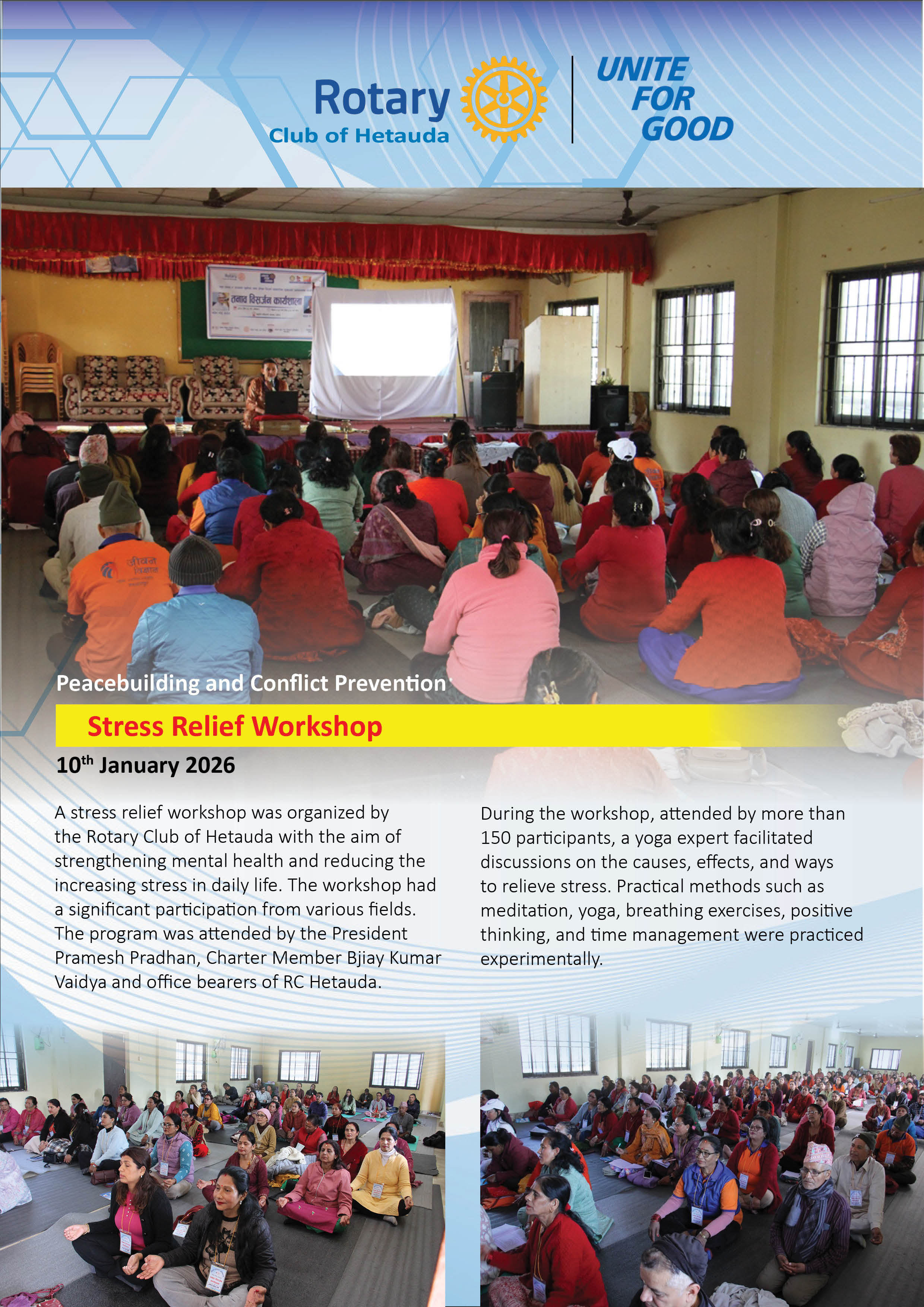 Stress Relief Workshop