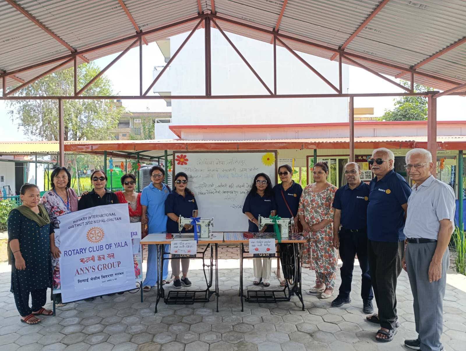 Handover of Sewing Machine