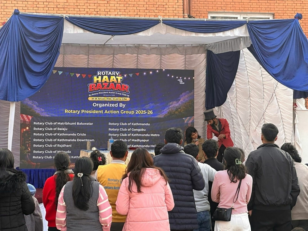 Rotary’s Haat Bazaar in Thapathali, visited by five thousand people