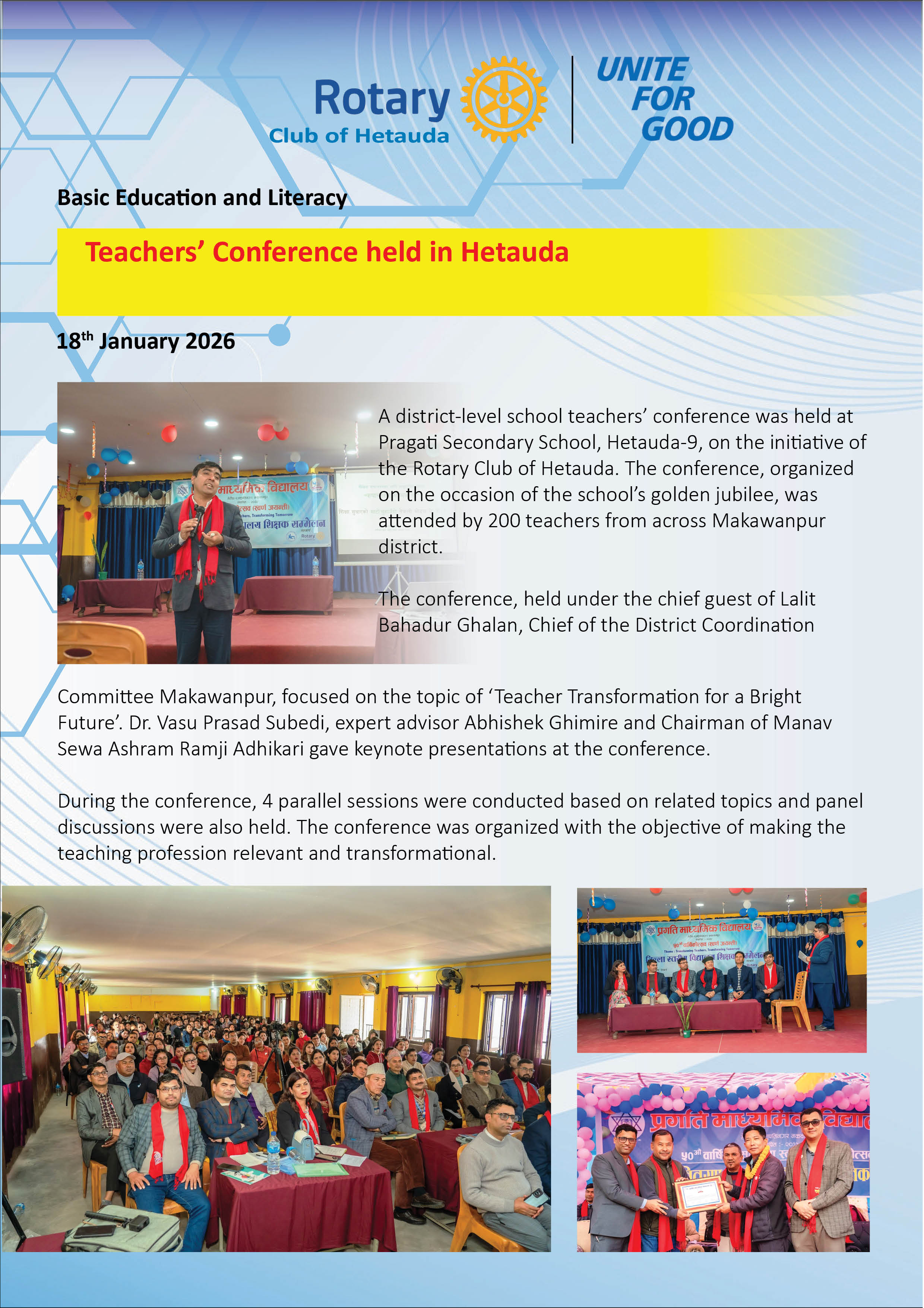 Teachers’ Conference held in Hetauda